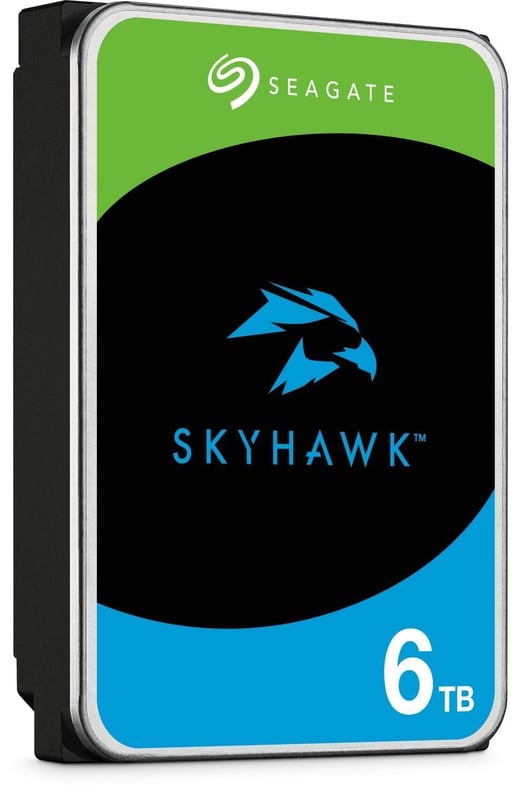 6TB Seagate SkyHawk 3.5" SATA III Hard Drive - 5400RPM, 256MB Cache