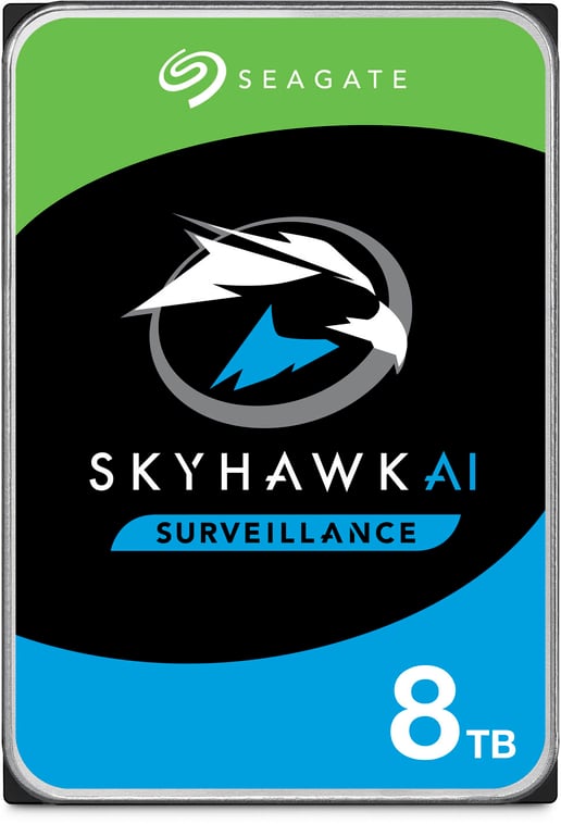 8TB Seagate SkyHawk AI 3.5" SATA III Hard Drive - 256MB Cache
