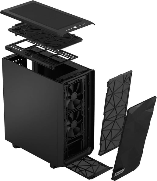 Fractal Meshify 2 Compact Mid Tower Gaming Case - Black 