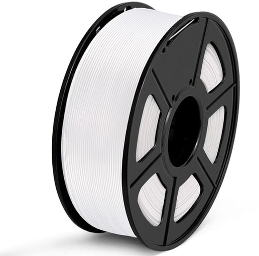 Sunlu PLA 3D Printer Filament in White, 1KG