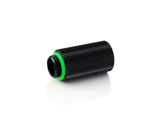 Bitspower G1/4 inch IG1/4 inch Extender Fitting , 30mm, Glorious Black, Double Pack