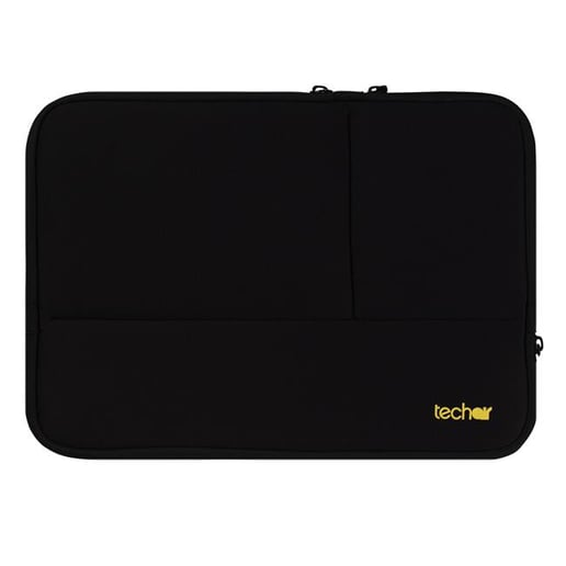 Techair Black and Grey Sleeve with Pockets for 13.3 inch Laptops
