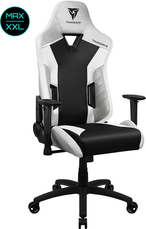 ThunderX3 TC3 MAX Gaming Chair in All White