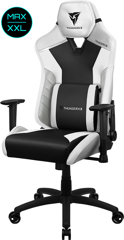 ThunderX3 TC3 MAX Gaming Chair in All White