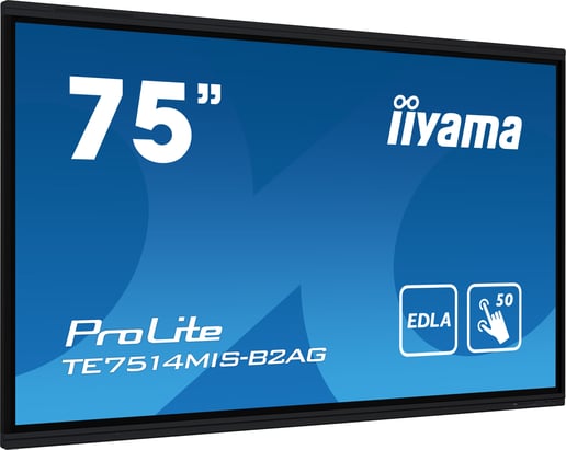 iiyama ProLite TE7514MIS-B2AG 75 inch 4K Interactive Touchscreen Display