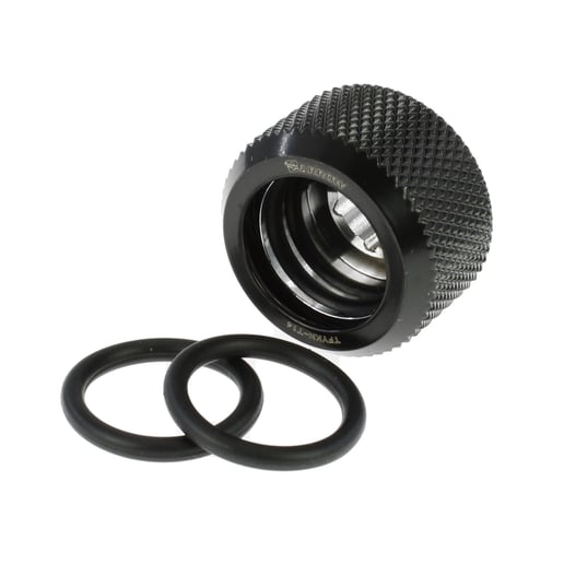 Barrow G1/4 - 14mm OD Twin Seal Hard Tube Compression Fitting in Black