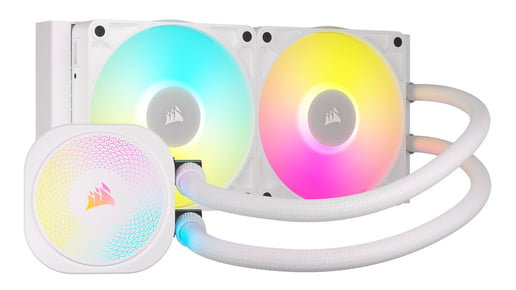 Corsair iCUE LINK TITAN 240 RX RGB 240mm All-in-One Liquid CPU Cooler in White