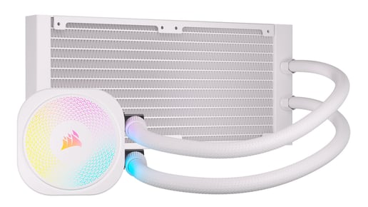 Corsair iCUE LINK TITAN 240 RX RGB 240mm All-in-One Liquid CPU Cooler in White