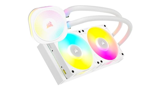 Corsair iCUE LINK TITAN 240 RX RGB 240mm All-in-One Liquid CPU Cooler in White