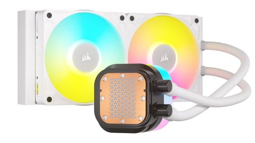 Corsair iCUE LINK TITAN 240 RX RGB 240mm All-in-One Liquid CPU Cooler in White
