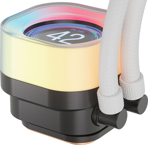 Corsair iCUE LINK TITAN 360 RX LCD 360mm AIO Liquid CPU Cooler in White