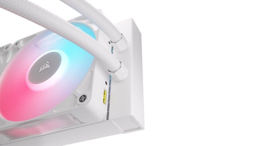 Corsair iCUE LINK TITAN 360 RX LCD 360mm AIO Liquid CPU Cooler in White