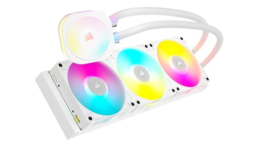 Corsair iCUE LINK TITAN 360 RX RGB 360mm All-in-One Liquid CPU Cooler in White