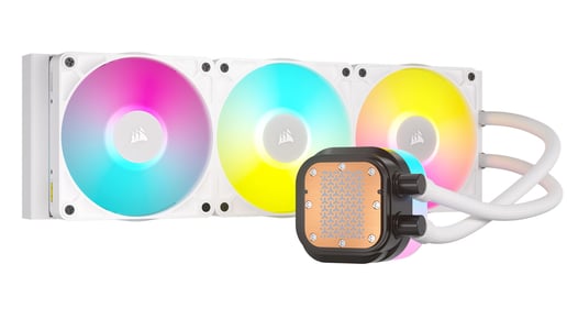 Corsair iCUE LINK TITAN 360 RX RGB 360mm All-in-One Liquid CPU Cooler in White