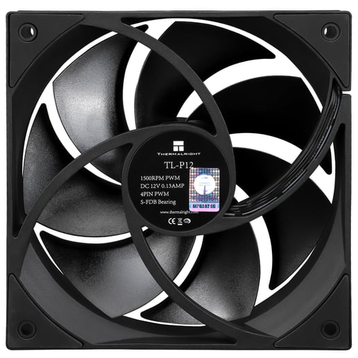 Thermalright TL-P12 120mm PWM Chassis Fan in Black