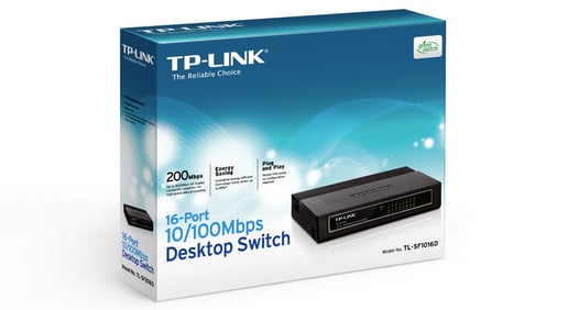 TP-Link TL-SF1016D 16-Port Desktop Switch 