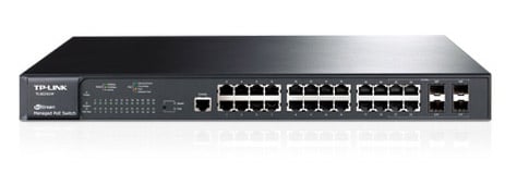 TP-Link JetStream 24-Port Gigabit PoE Rackmount Switch 