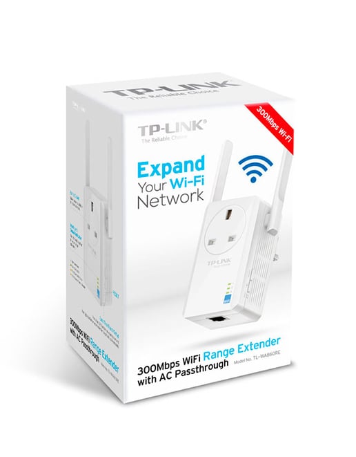 TP-Link TL-WA860RE (300Mbps) WiFi Range Extender with AC Passthrough