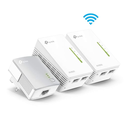 TP-Link TL-WPA4220 KIT v4 AV600 WiFi 3-Pack Powerline Extender Kit - V4