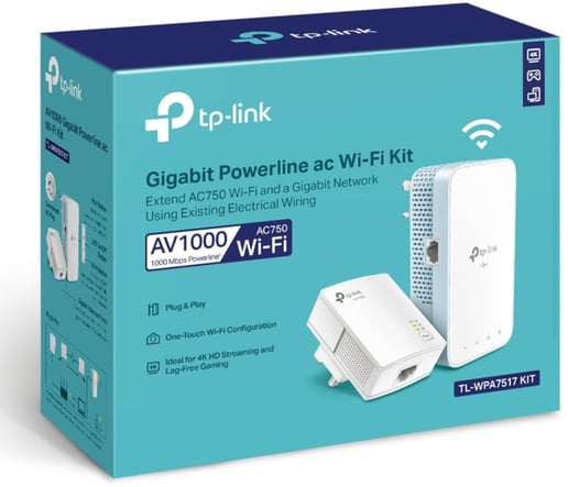 TP-Link TL-WPA7517 WiFi Powerline Kit 