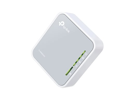 TP-Link AC750 433Mbps (5GHz) 300Mbps (2.4GHz) Dual-Band Wireless Travel Router (Grey/White) - V1.0