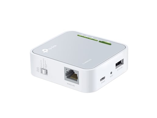 TP-Link AC750 433Mbps (5GHz) 300Mbps (2.4GHz) Dual-Band Wireless Travel Router (Grey/White) - V1.0