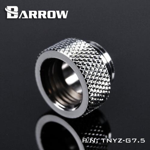 Barrow G1/4 Male to 7.5mm G1/4 Female Extender in Shiny Silver