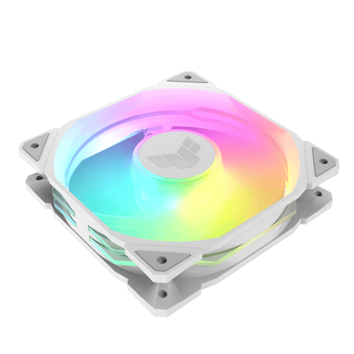 ASUS TUF Gaming TR120 ARGB 120mm PWM Triple Fan Pack in White