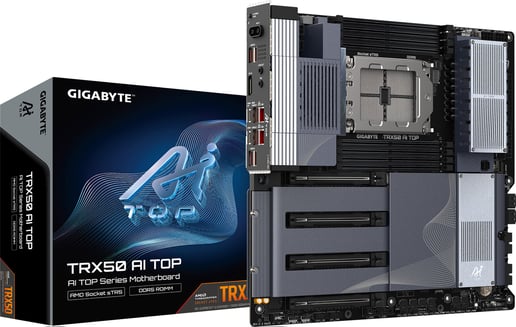 Gigabyte TRX50 AI TOP EATX Motherboard for AMD Socket sTR5 CPUs