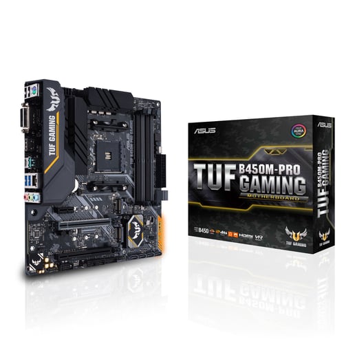 ASUS TUF B450M-PRO GAMING mATX Motherboard for AMD AM4 CPUs