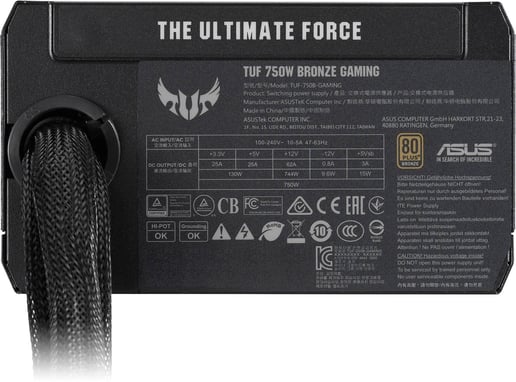 750W ASUS TUF Gaming 80 Plus Bronze PSU
