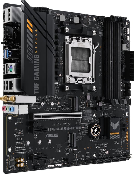 ASUS TUF Gaming A620M-PLUS WIFI mATX Motherboard for AMD AM5 CPUs