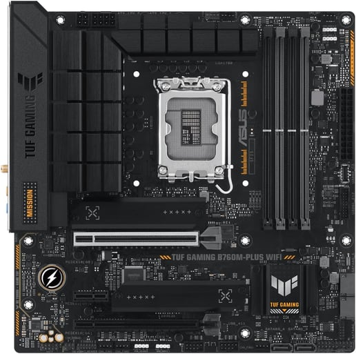 ASUS TUF Gaming B760M-PLUS WIFI mATX Motherboard for Intel LGA1700 CPUs