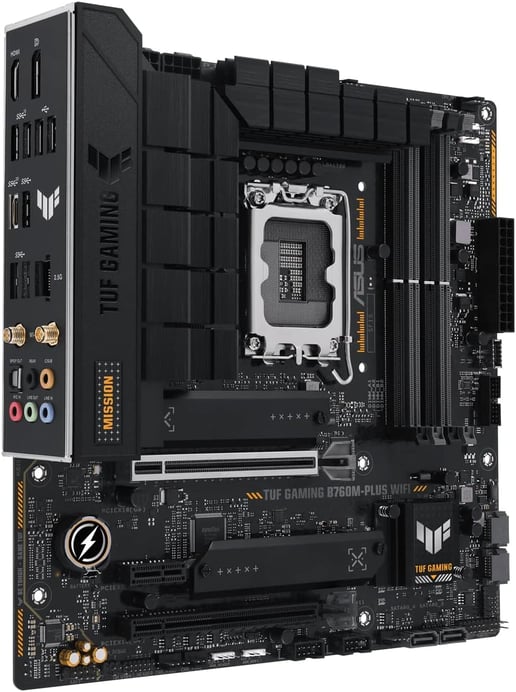 ASUS TUF Gaming B760M-PLUS WIFI mATX Motherboard for Intel LGA1700 CPUs