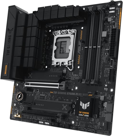 ASUS TUF Gaming B760M-PLUS WIFI mATX Motherboard for Intel LGA1700 CPUs