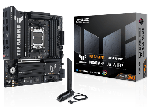 ASUS TUF Gaming B850M-PLUS WIFI7 mATX Motherboard for AMD AM5 CPUs