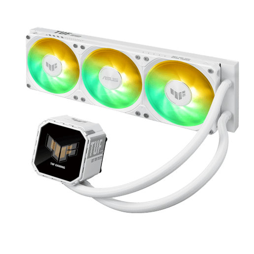 ASUS TUF Gaming LC III 360 ARGB LCD White Edition 360mm AiO Liquid CPU Cooler