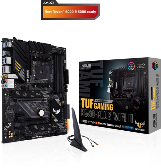 ASUS TUF Gaming B550-Plus WIFI II ATX Motherboard for AMD Socket AM4 CPUs