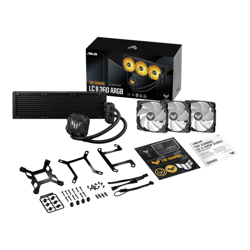 ASUS TUF Gaming LC II 360 ARGB 360mm Liquid CPU Cooler in Black