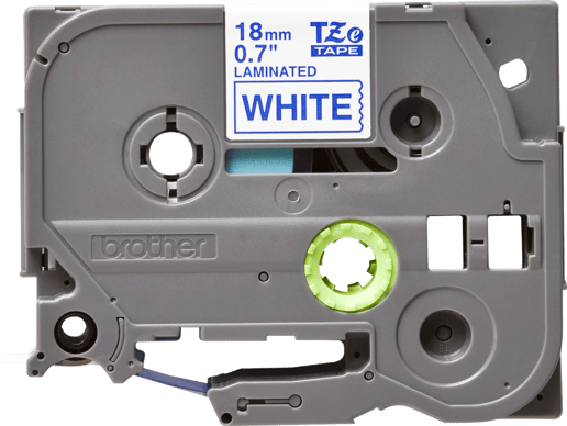 Brother P-touch TZe-243 (18mm) Blue On White Labelling Tape