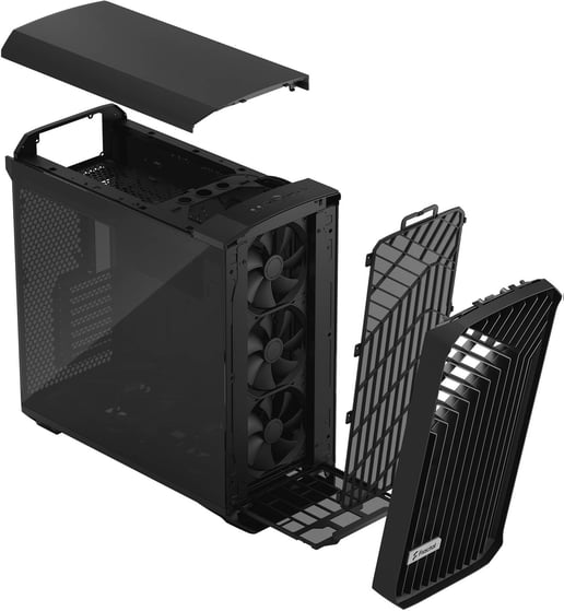 Fractal Torrent Mid Tower Gaming Case - Black 