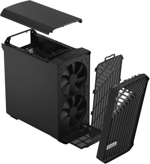 Fractal Torrent Compact Mid Tower Gaming Case - Black 