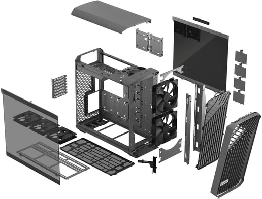 Fractal Torrent Mid Tower Gaming Case - Grey 