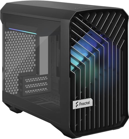 Fractal Torrent Nano RGB TG ITX Gaming Case - Black 