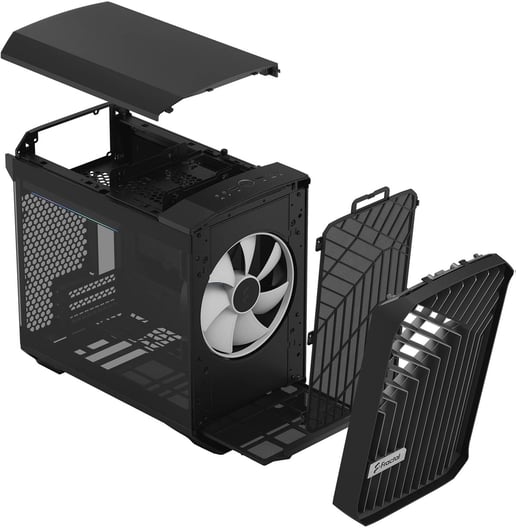Fractal Torrent Nano RGB TG ITX Gaming Case - Black 