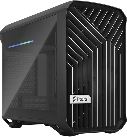 Fractal Design Torrent Nano TG ITX Gaming Case - Black 