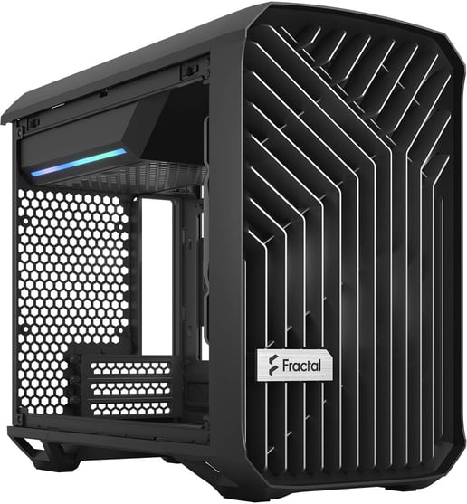 Fractal Design Torrent Nano TG ITX Gaming Case - Black 