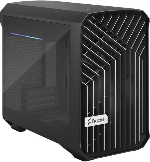 Fractal Design Torrent Nano TG ITX Gaming Case - Black 