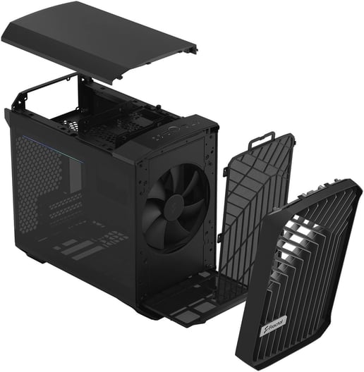 Fractal Design Torrent Nano TG ITX Gaming Case - Black 