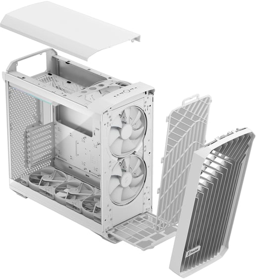 Fractal Torrent TG RGB Mid Tower Gaming Case - White 